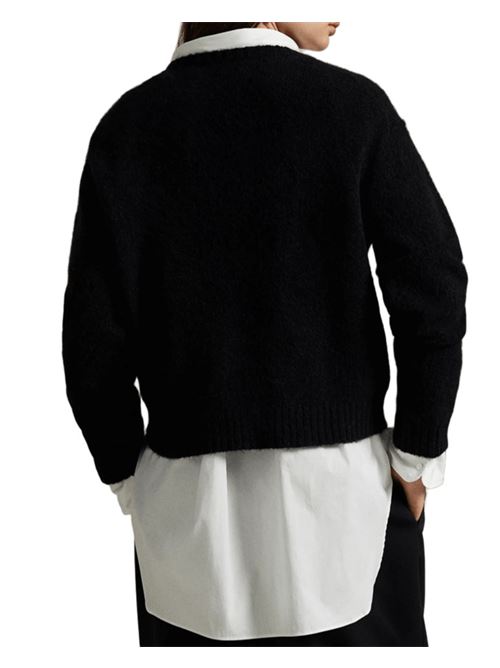 Maglia da donna in misto lana con BEARS ricamati , colore black POLO RALPH LAUREN | 211978619001